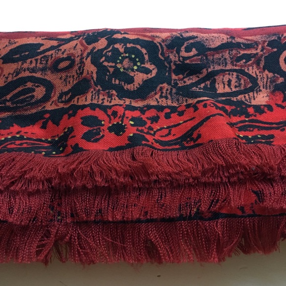 LN Vintage West Germany wool pashmina wrap/scarf - Picture 2 of 8